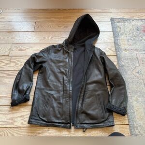 Nine West reversible leather jacket size small